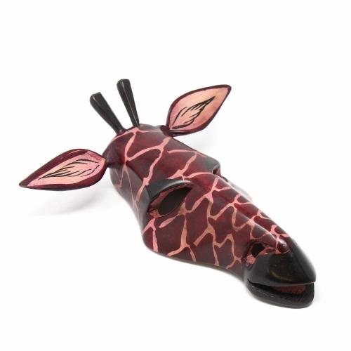 Hand-carved African Giraffe Mask - Jedando Handicrafts (H)