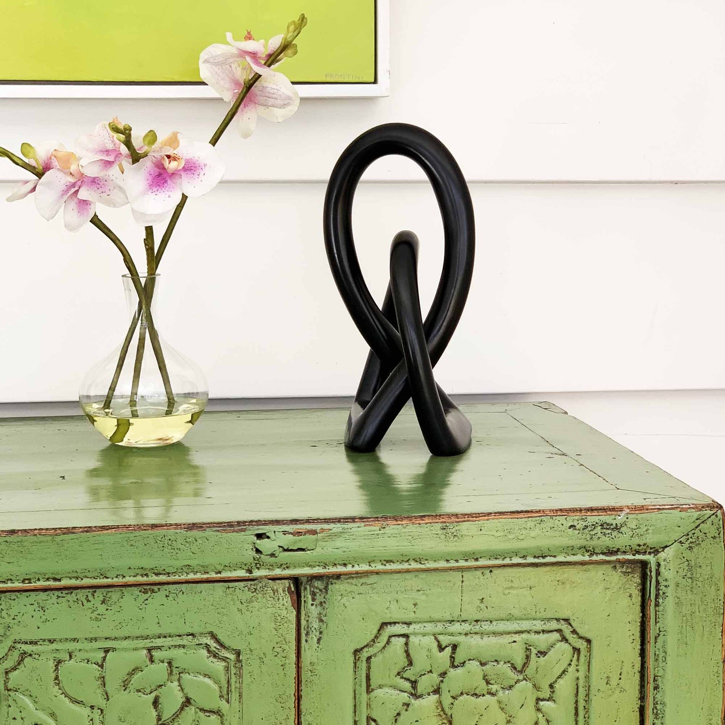 Lovers Knot 10 inch Black