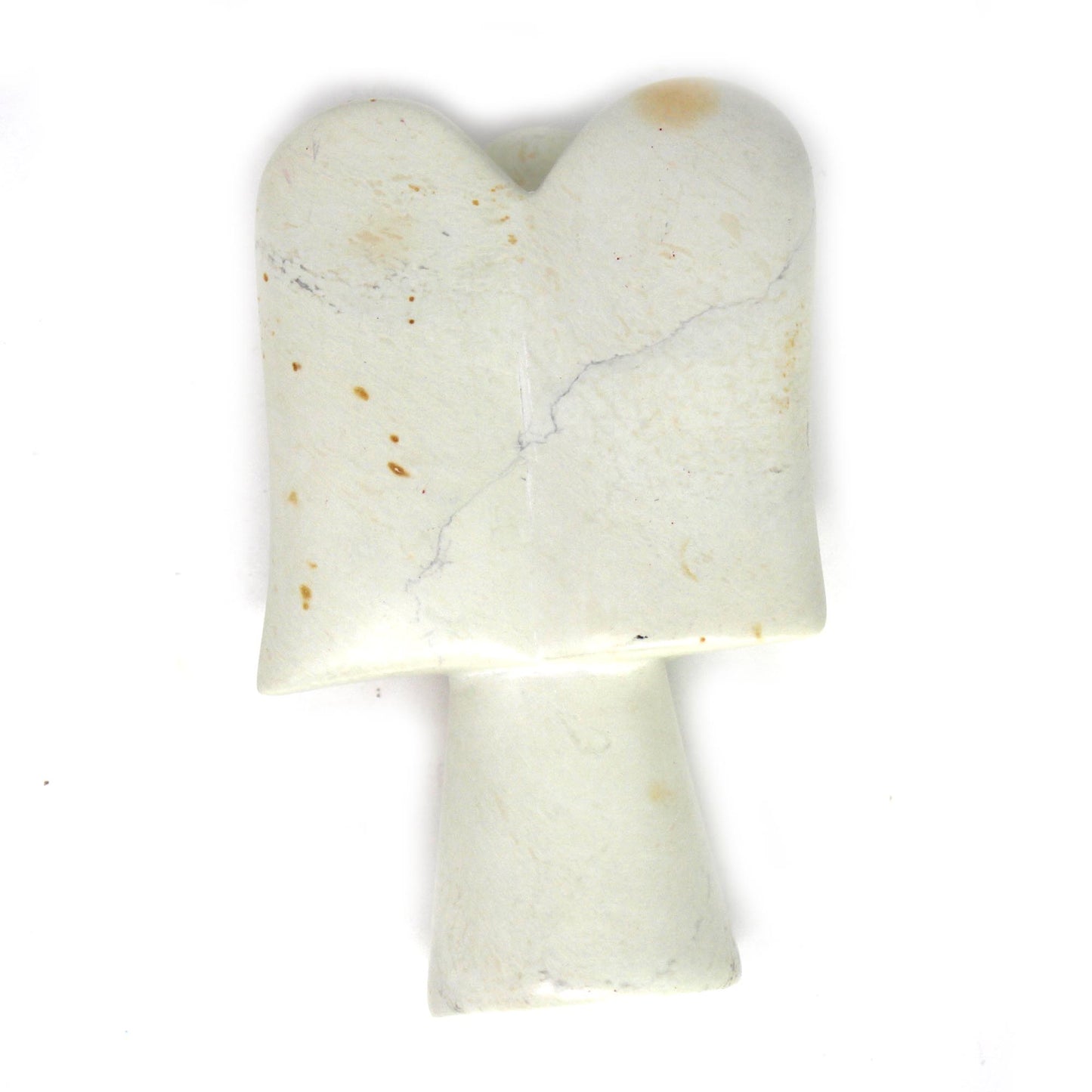 Natural Soapstone Angel Holding Star; 5"