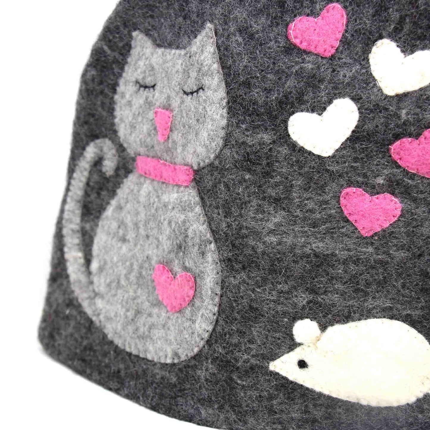 Cat Tea Cozy, Hand-Crafted Felt