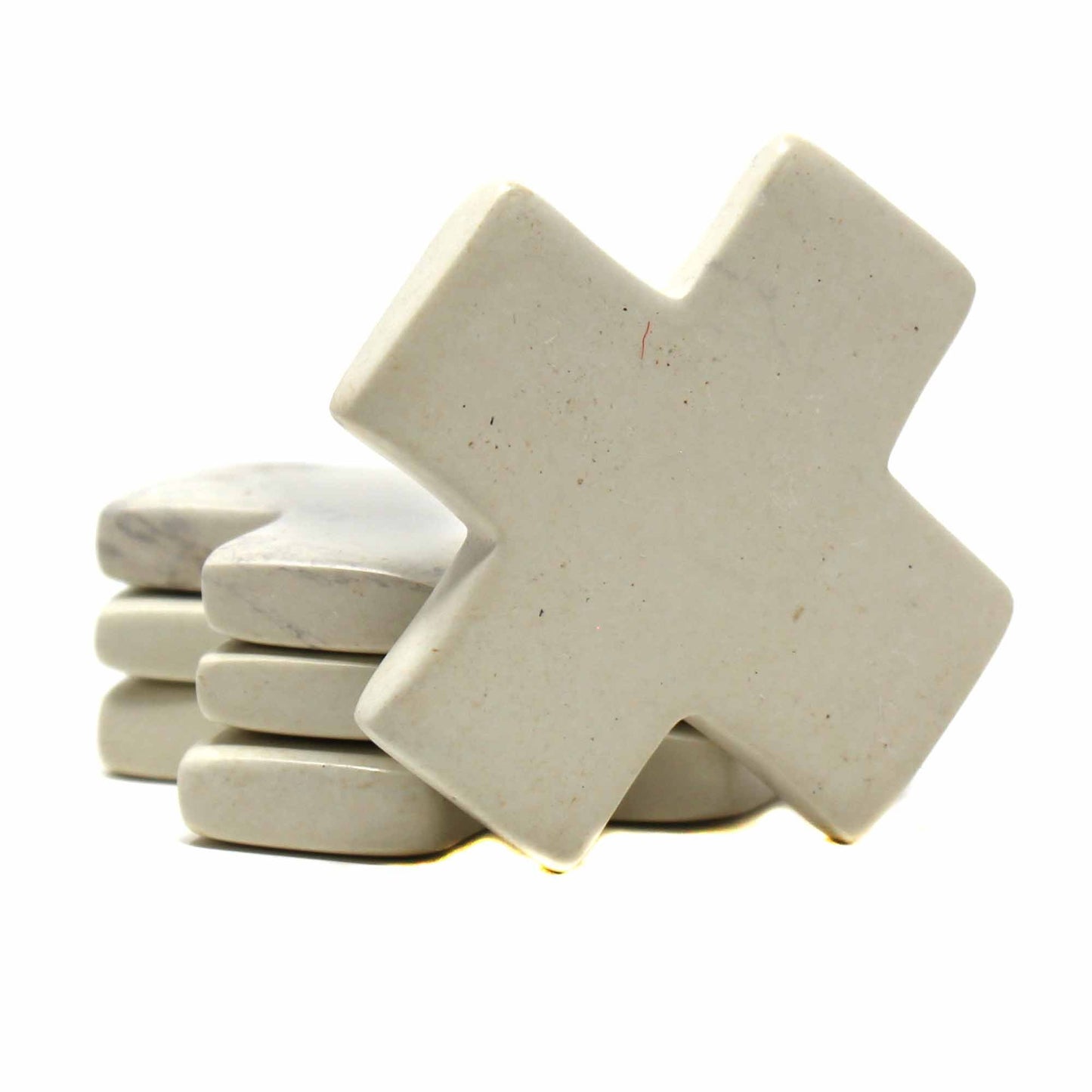 Natural Soapstone Tic-Tac-Toe Game