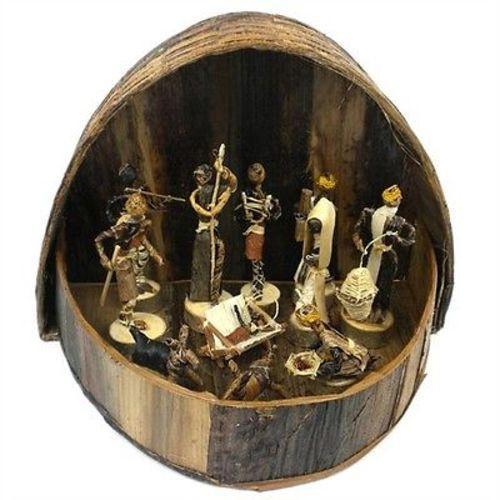 Banana Fiber Arched Nativity Set; Esther Kariuki, Kenya