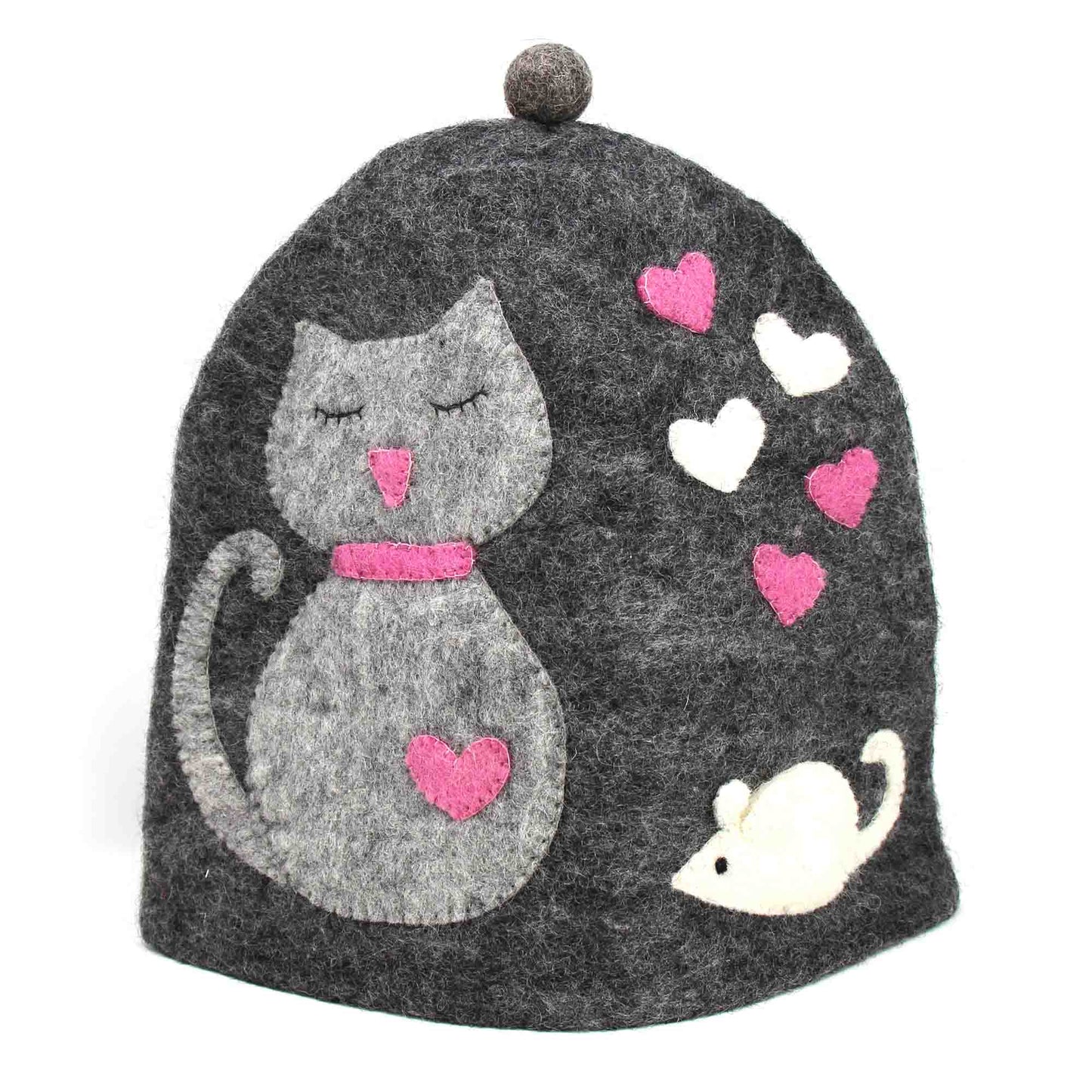 Cat Tea Cozy, Hand-Crafted Felt