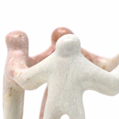 Natural Soapstone 3" Circle of Friends