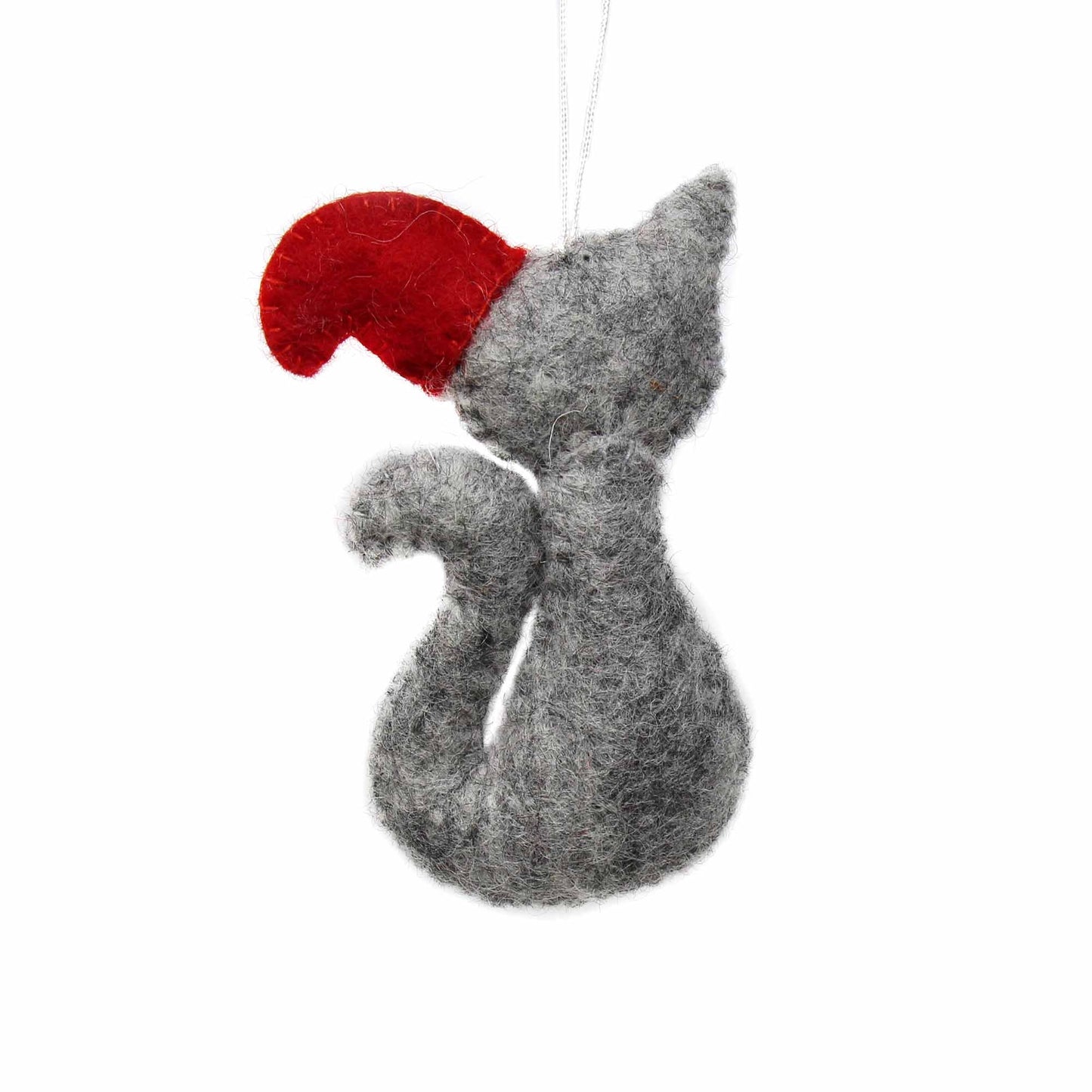 Hand Felted Christmas Ornament: Cat - Global Groove