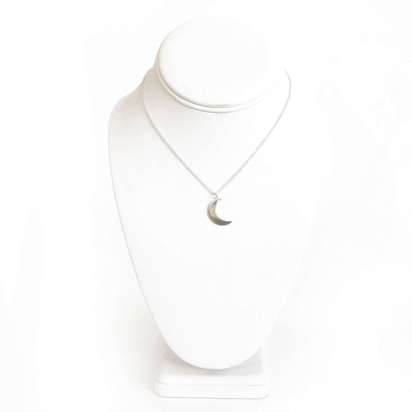 Collar Luna Creciente Plata Pulida