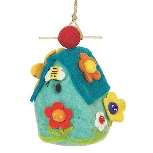 Birdhouse ~ Flower House, by Wild Woolies