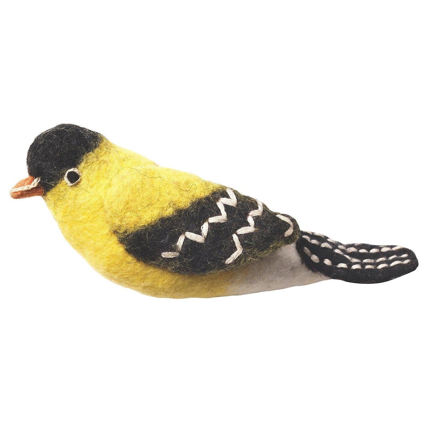 Felt Bird Garden Ornament - Goldfinch - Wild Woolies