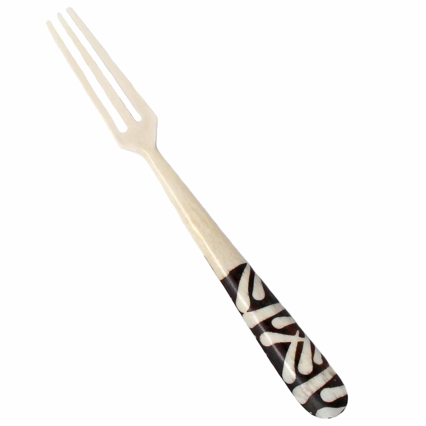 Tenedores largos para aperitivos de hueso Batik, juego de 2