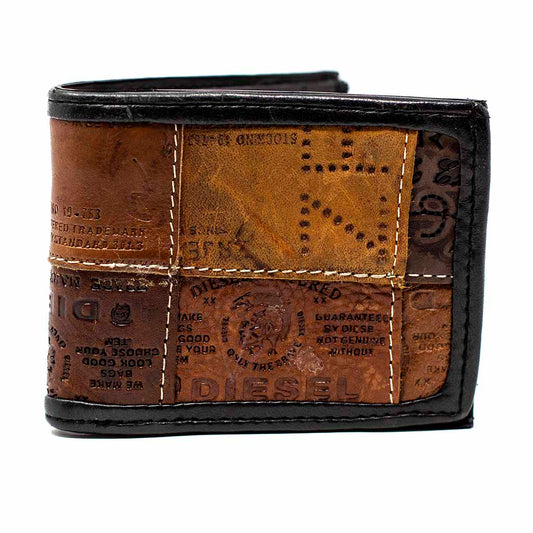 Bifold Leather Patch Wallet