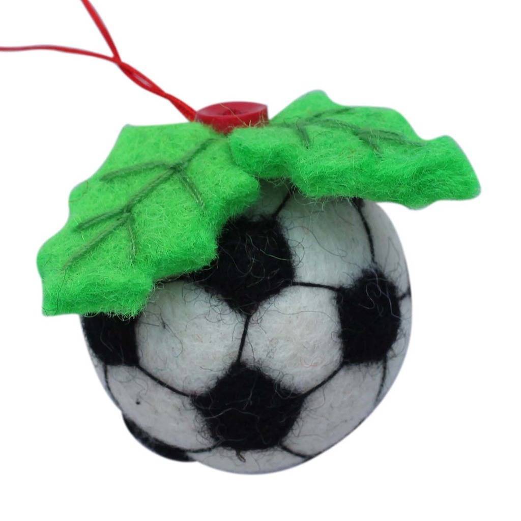 Soccer Ball Felt Ornament - Global Groove