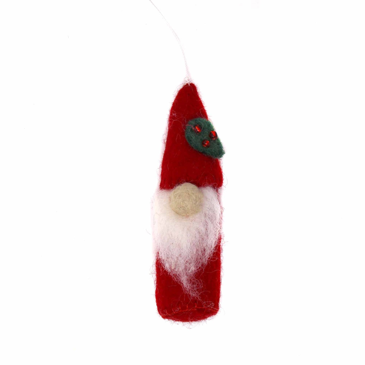 Christmas Gnome Felt Ornaments, 4”, Set of 3