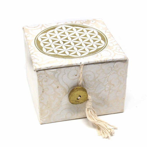Caja de Cuencos de Meditación: 3'' Flor de la Vida - DZI (Meditación)