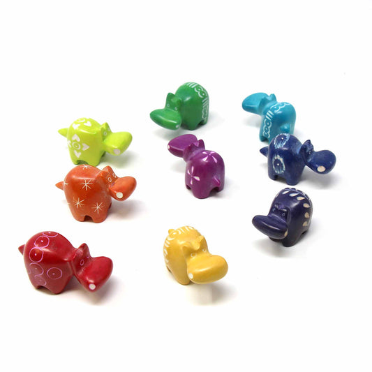 Esteatita Tiny Hippos - Paquete surtido de 5 colores