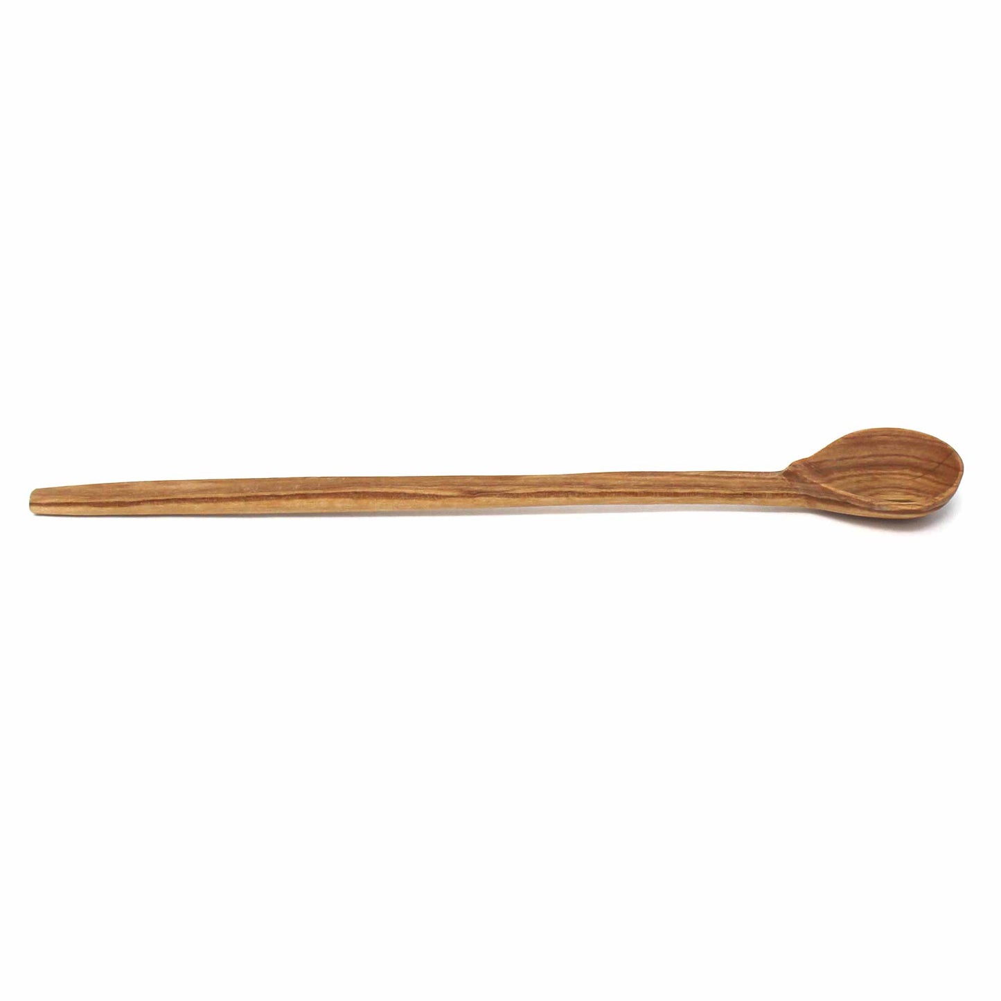 Cucharas largas para aperitivos de madera de olivo, juego de 3