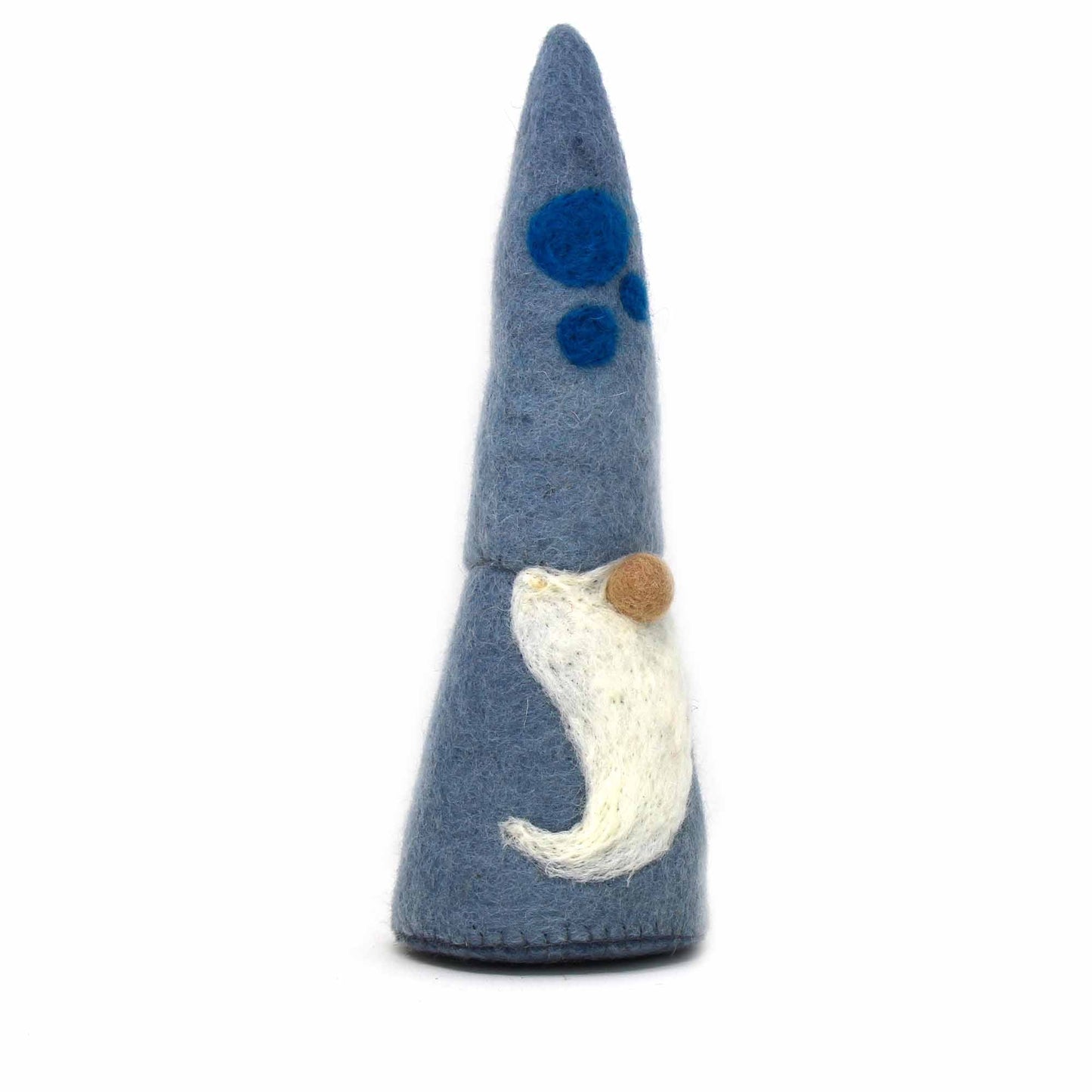 8”-10” Gnomes ~ Winter Blues Felt Gnomes Trio, Set of 3