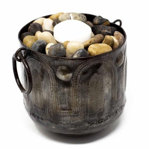 Hammered Metal Container with Round Handles - Croix des Bouquets - Linda Kay Gifford’s - Those Nasty Women TALK! by SWEETSurvivor