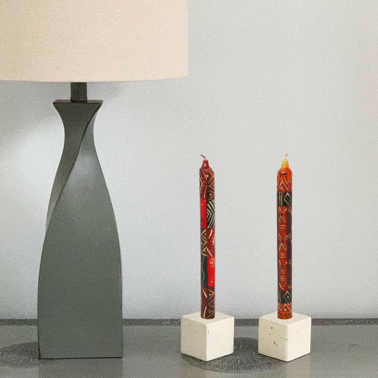 Set of Three Boxed Tall Hand-Painted Candles - Bongazi Design - Nobunto - Linda Kay Gifford’s - Those Nasty Women TALK! by SWEETSurvivor