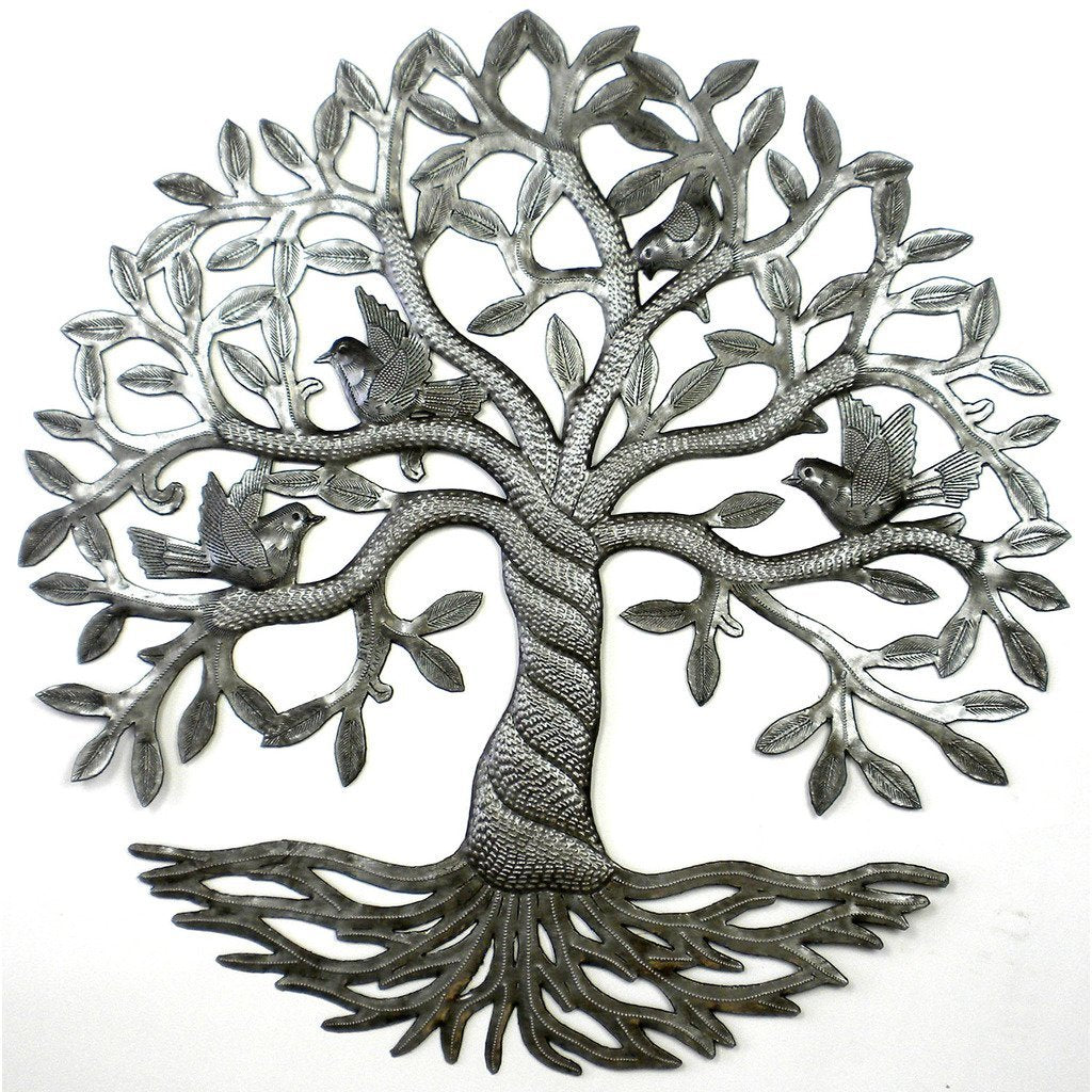 Twisted Tree of Life Steel Drum Wall Art, 24" - Croix des Bouquets - Linda Kay Gifford’s - Those Nasty Women TALK! by SWEETSurvivor