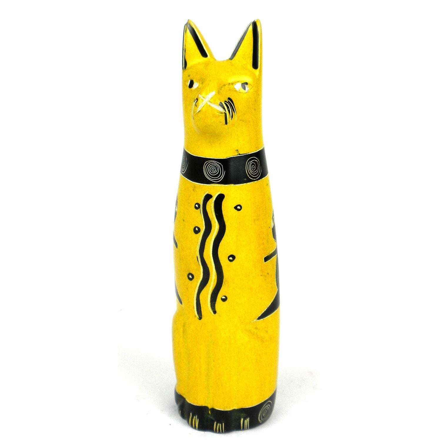 Soapstone Sitting Cat Sculpture; Yellow, 5" Inch - Linda Kay Gifford’s - Those Nasty Women TALK! by SWEETSurvivor