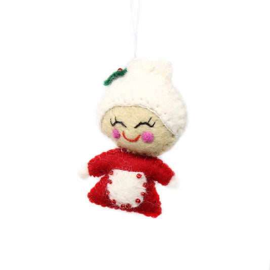 Hand Felted Christmas Ornament: Mrs. Claus - Global Groove (H) - Linda Kay Gifford’s - Those Nasty Women TALK! by SWEETSurvivor