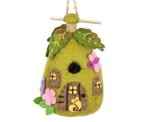 Felt Birdhouse Fairy House by Wild Woolies