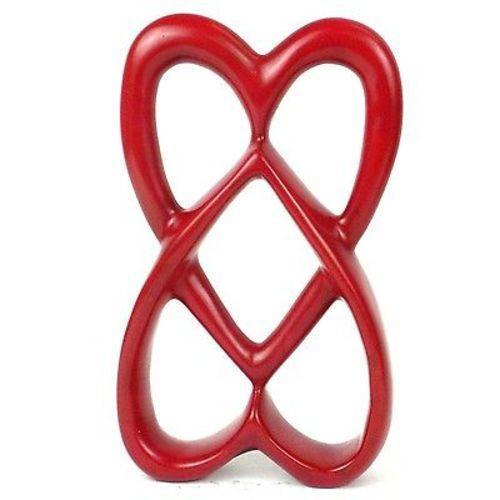 Soapstone 8-inch Connected Hearts Sculpture in Red - Smolart - Linda Kay Gifford’s - Those Nasty Women TALK! by SWEETSurvivor