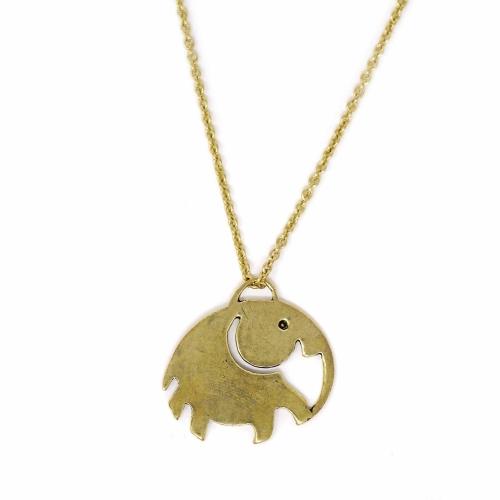 Elephant Pendant Brass Necklace - Linda Kay Gifford’s - Those Nasty Women TALK! by SWEETSurvivor