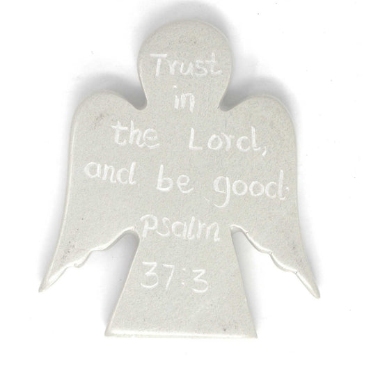Angel Devotional Tokens with Psalm Inscriptions, Set of 2