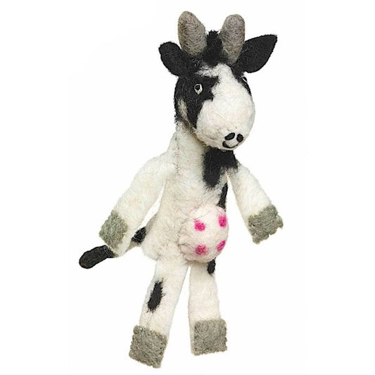 Woolie Finger Puppet - Cow - Wild Woolies (T) - Linda Kay Gifford’s - Those Nasty Women TALK! by SWEETSurvivor