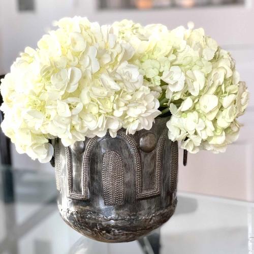 Hammered Metal Container with Round Handles - Croix des Bouquets - Linda Kay Gifford’s - Those Nasty Women TALK! by SWEETSurvivor