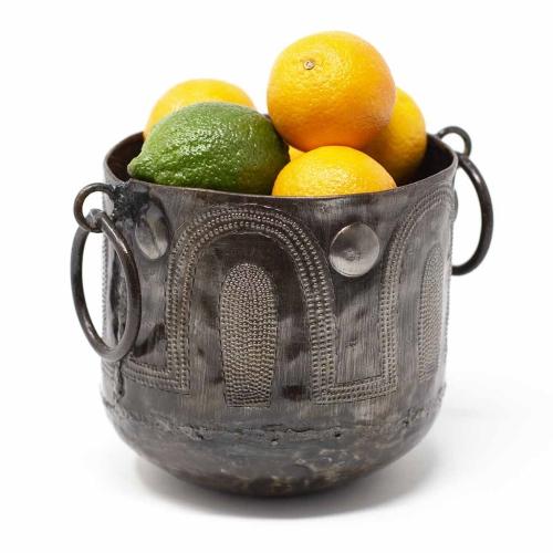 Hammered Metal Container with Round Handles - Croix des Bouquets - Linda Kay Gifford’s - Those Nasty Women TALK! by SWEETSurvivor