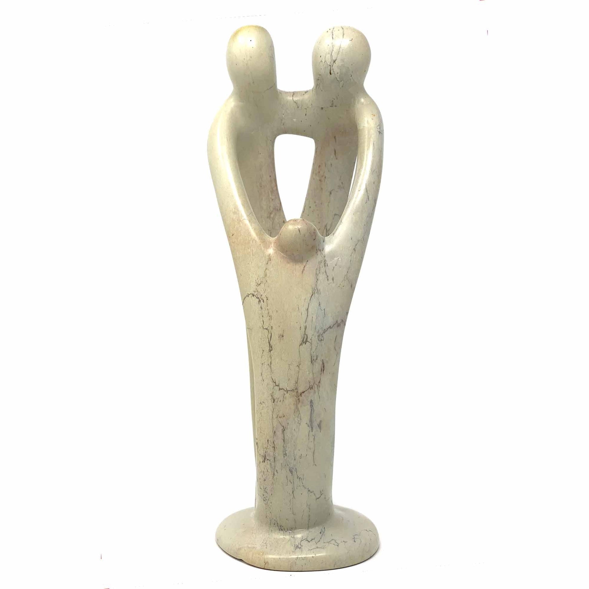 Natural 8" Soapstone Family Sculpture; 2 Parents, 1 Child - Linda Kay Gifford’s - Those Nasty Women TALK! by SWEETSurvivor