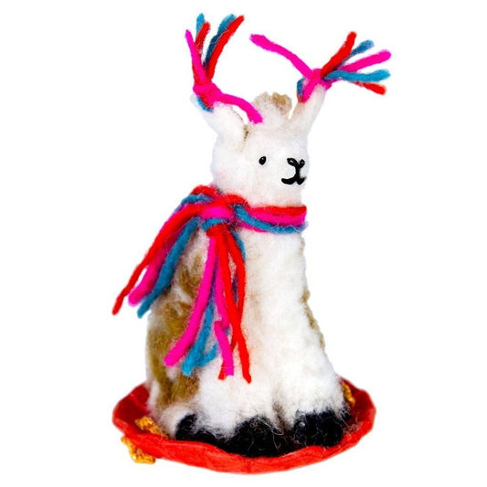 Felt Sledding Llama Ornament - Wild Woolies (H) - Linda Kay Gifford’s - Those Nasty Women TALK! by SWEETSurvivor