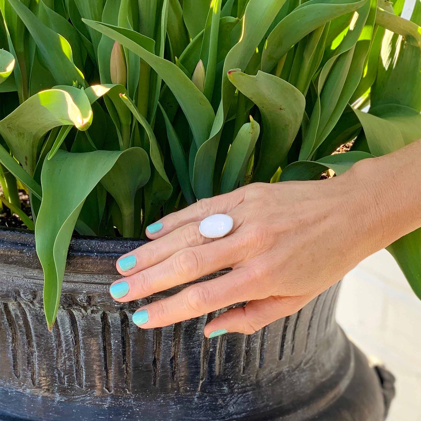 Mother of Pearl Oval Ring - Linda Kay Gifford’s - Those Nasty Women TALK! by SWEETSurvivor