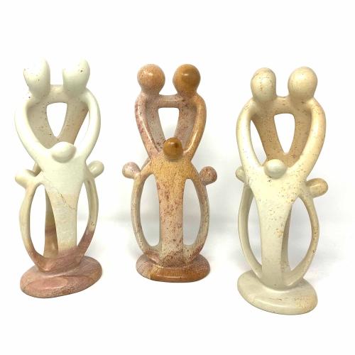 Natural 8" Soapstone Sculpture; 2 Adults, 3 Children - Linda Kay Gifford’s - Those Nasty Women TALK! by SWEETSurvivor