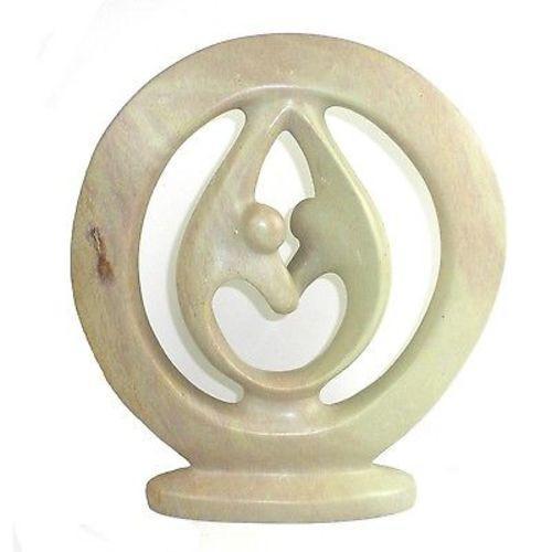 Natural Soapstone Lover's Embrace; 8"