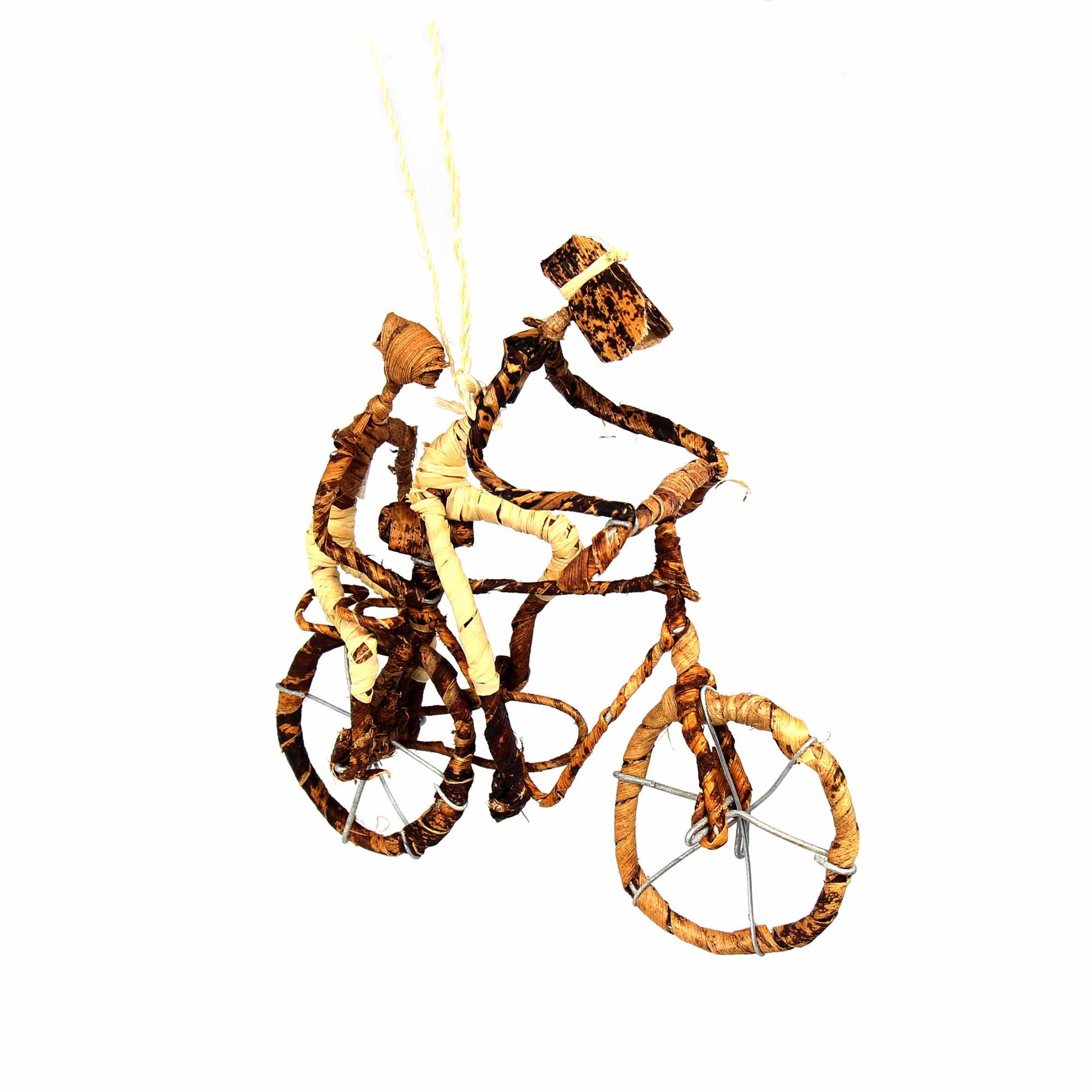 Banana Fiber Bicycle Ornament, Two Riders - Set of 2 Ornaments - Linda Kay Gifford’s - Those Nasty Women TALK! by SWEETSurvivor