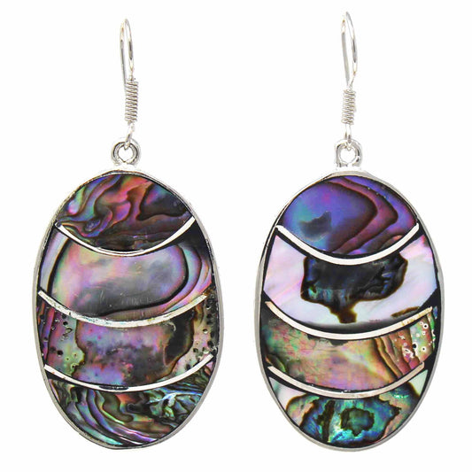 Oval Banded Abalone Shell Earrings - Linda Kay Gifford’s - Those Nasty Women TALK! by SWEETSurvivor
