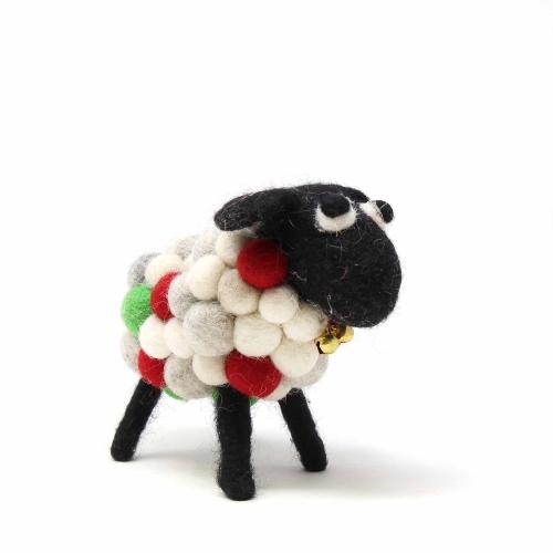 Christmas Sheep, Small 10cm - Global Groove (H)