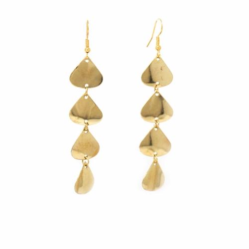 Geometric Tiered Brass Drop Earrings - Linda Kay Gifford’s - Those Nasty Women TALK! by SWEETSurvivor