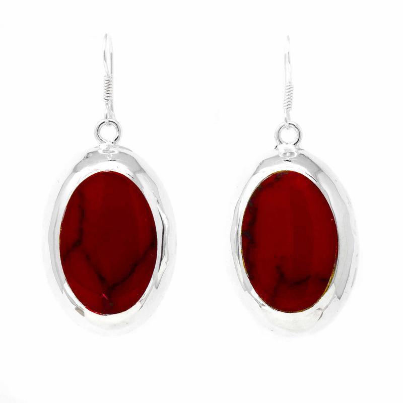 Earrings, Red Jasper Ovals - Linda Kay Gifford’s - Those Nasty Women TALK! by SWEETSurvivor