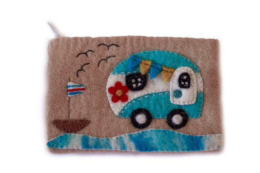 Camper Van Pouch Hand Crafted Felt - Linda Kay Gifford’s - Those Nasty Women TALK! by SWEETSurvivor