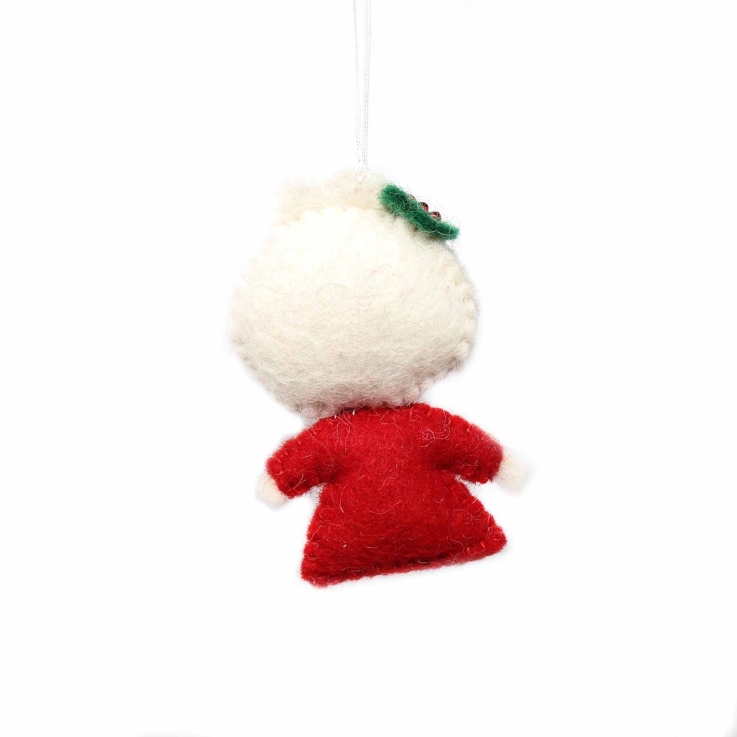 Hand Felted Christmas Ornament: Mrs. Claus - Global Groove (H)