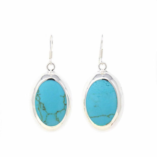 Earrings, Turquoise Ovals - Linda Kay Gifford’s - Those Nasty Women TALK! by SWEETSurvivor