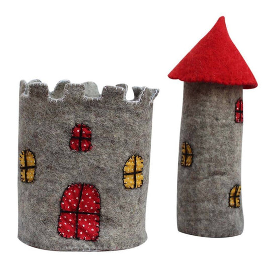 Large Felt Castle with Red Roof - Global Groove - Linda Kay Gifford’s - Those Nasty Women TALK! by SWEETSurvivor