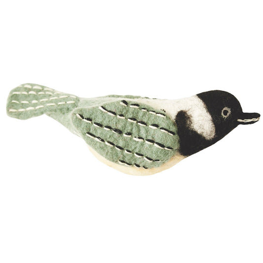 Felt Bird Garden Ornament - Chickadee - Wild Woolies