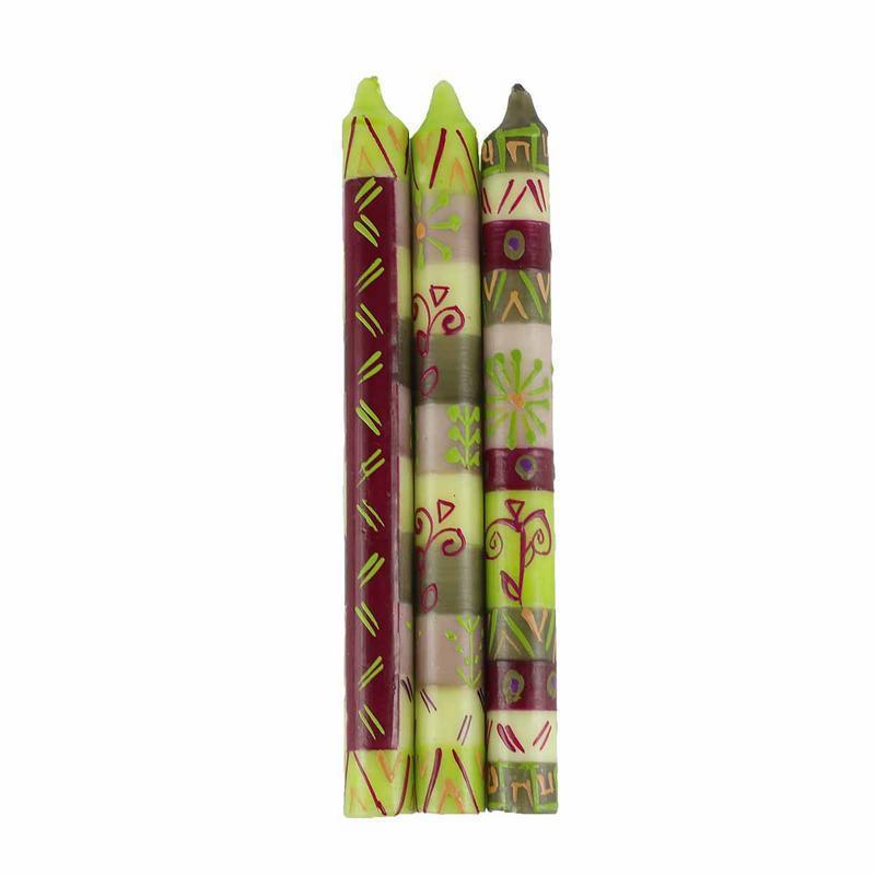 Hand Painted Candles in Kileo Design (three tapers) - Nobunto - Linda Kay Gifford’s - Those Nasty Women TALK! by SWEETSurvivor