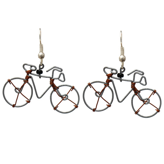 Recycled Wire Bicycle Earrings - Linda Kay Gifford’s - Those Nasty Women TALK! by SWEETSurvivor