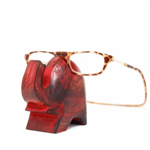 Elephant Eyeglass Stand in Red Wash - Linda Kay Gifford’s - Those Nasty Women TALK! by SWEETSurvivor